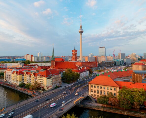 Stadtansicht von Berlin – Energieversorgung von MONTANA für Strom und Erdgas in der Hauptstadt
