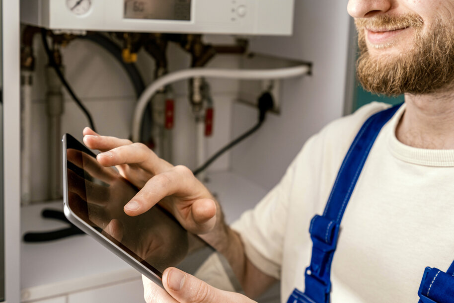 Digitale Steuerung und Wartung einer Heizungsanlage via Tablet – Kosteneinsparung und Ausfallsicherheit durch den MONTANA Wartungsvertrag