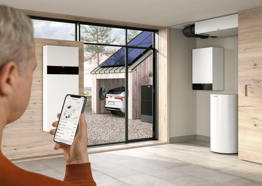 Steuerung der modernen Heizungsanlage per Smartphone-App – intelligente Gebäudetechnik und Heizungsmodernisierung