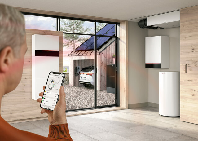 Steuerung der modernen Heizungsanlage per Smartphone-App – intelligente Gebäudetechnik und Heizungsmodernisierung