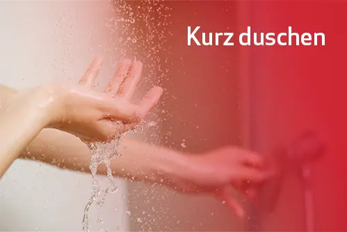 Wasser sparen, Dusche verkürzen