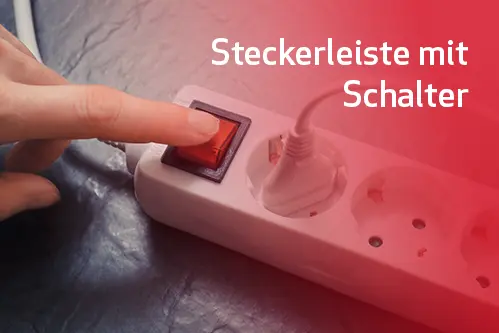 Steckdosenleise mit Ausschaltknopf