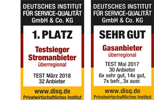 Testsieger Strom überregional Konditionen 2018